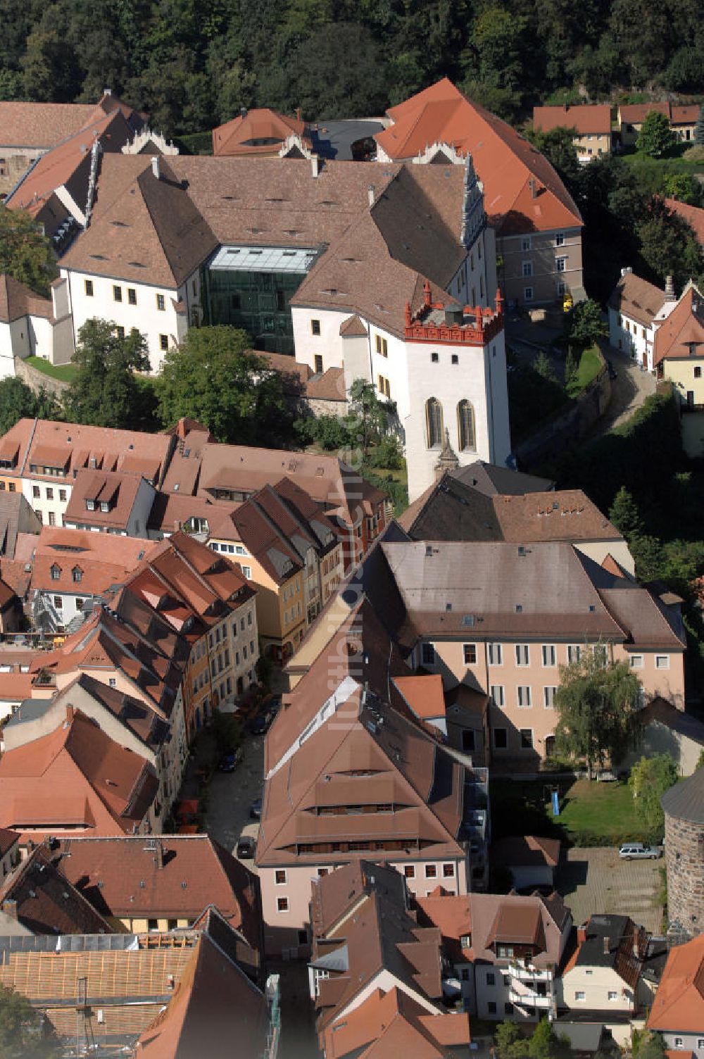 Bautzen aus der Vogelperspektive: Ortenburg mit Matthiasturm