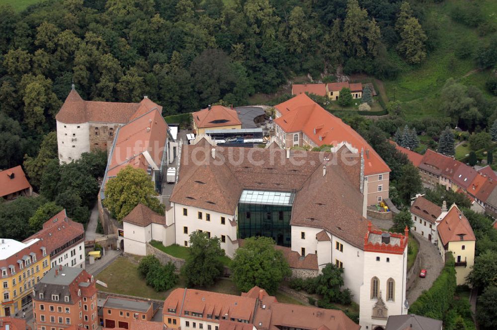 Bautzen aus der Vogelperspektive: Ortenburg Rückseite mit Matthiasturm