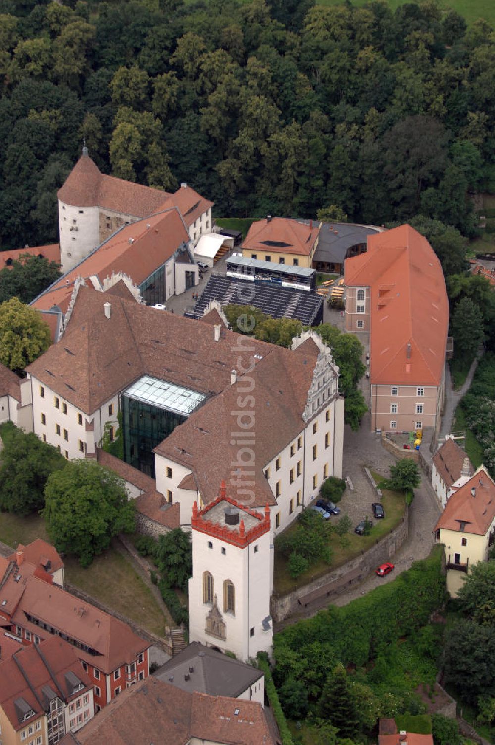 Bautzen von oben - Ortenburg Sommertheater