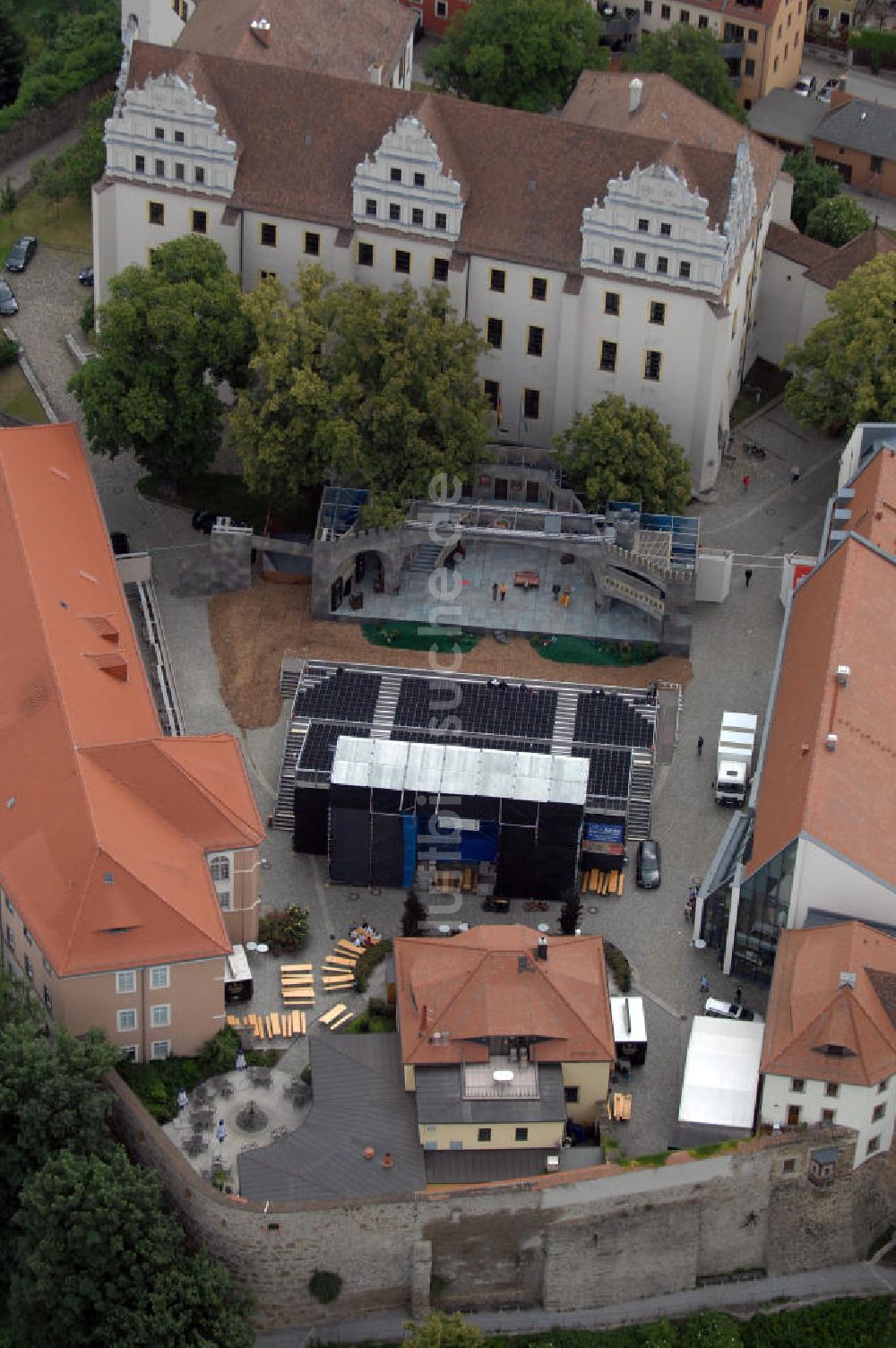 Bautzen aus der Vogelperspektive: Ortenburg Sommertheater