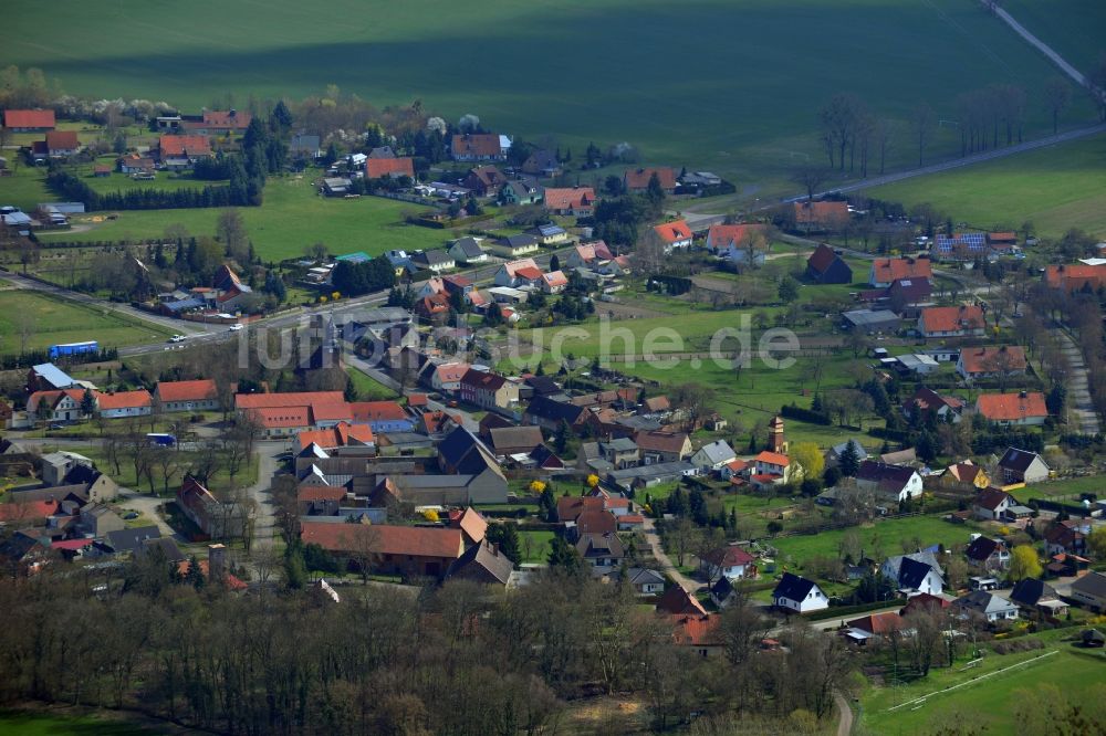 Luftbild Stegelitz - Orts- Zentrum von Stegelitz im Bundesland Sachsen-Anhalt