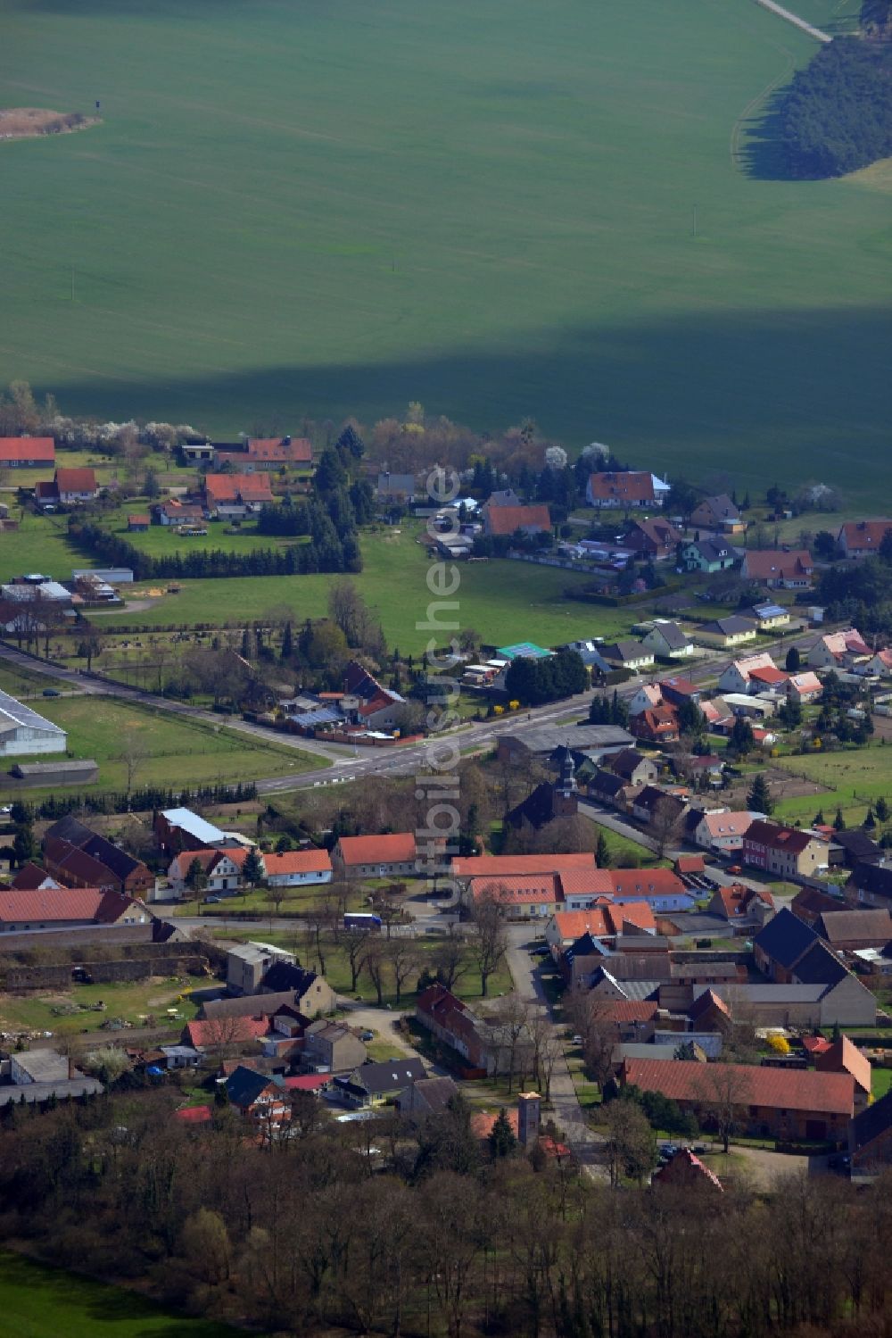 Luftbild Stegelitz - Orts- Zentrum von Stegelitz im Bundesland Sachsen-Anhalt