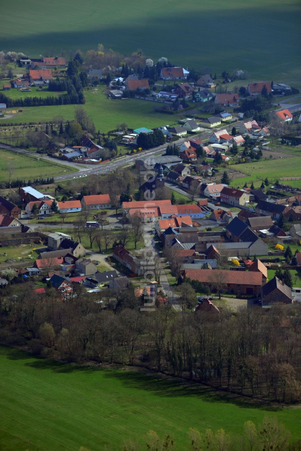 Luftaufnahme Stegelitz - Orts- Zentrum von Stegelitz im Bundesland Sachsen-Anhalt