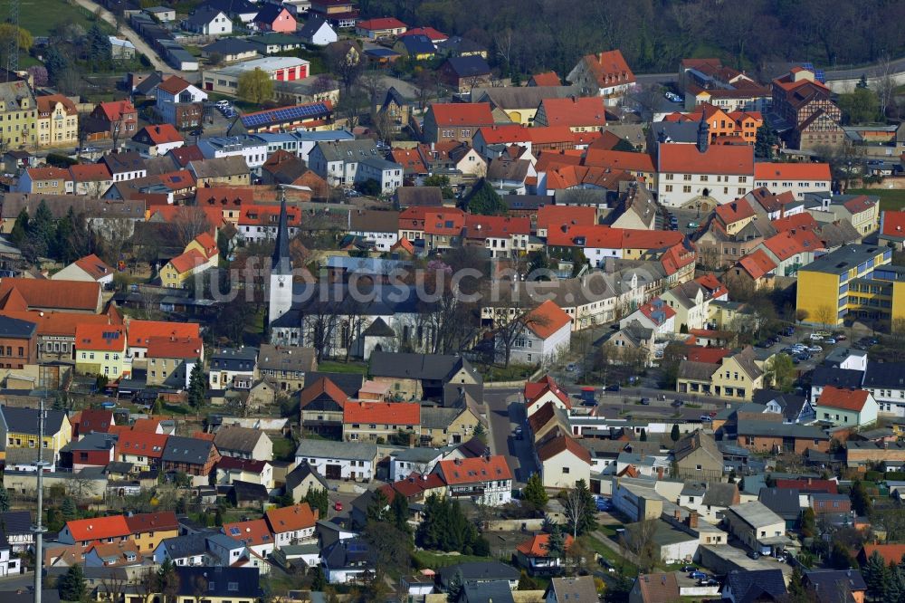 Luftaufnahme Wanzleben - Orts- Zentrum von Wanzleben im Bundesland Sachsen-Anhalt