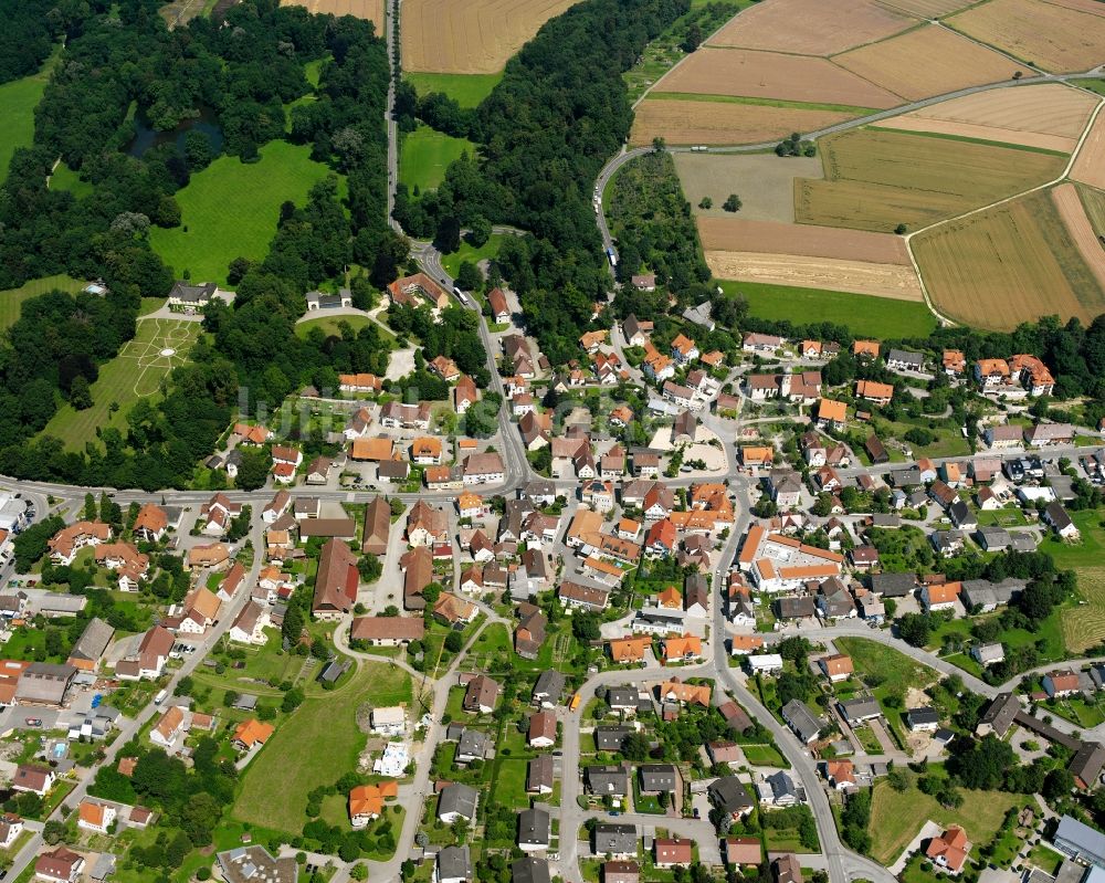 Luftbild Ablach - Ortsansicht in Ablach im Bundesland Baden-Württemberg, Deutschland