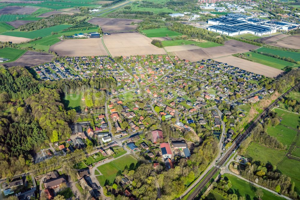 Luftaufnahme Agathenburg - Ortsansicht in Agathenburg im Bundesland Niedersachsen, Deutschland