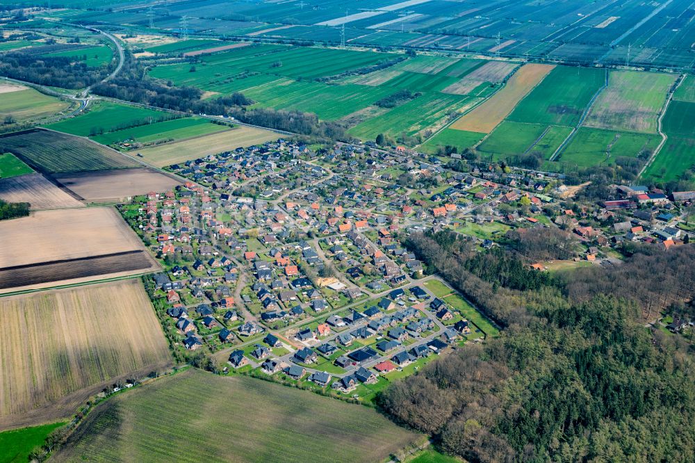 Luftaufnahme Agathenburg - Ortsansicht in Agathenburg im Bundesland Niedersachsen, Deutschland