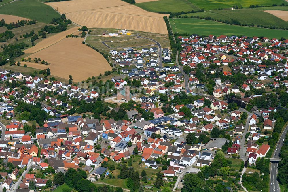 Luftaufnahme Aglasterhausen - Ortsansicht in Aglasterhausen im Bundesland Baden-Württemberg, Deutschland