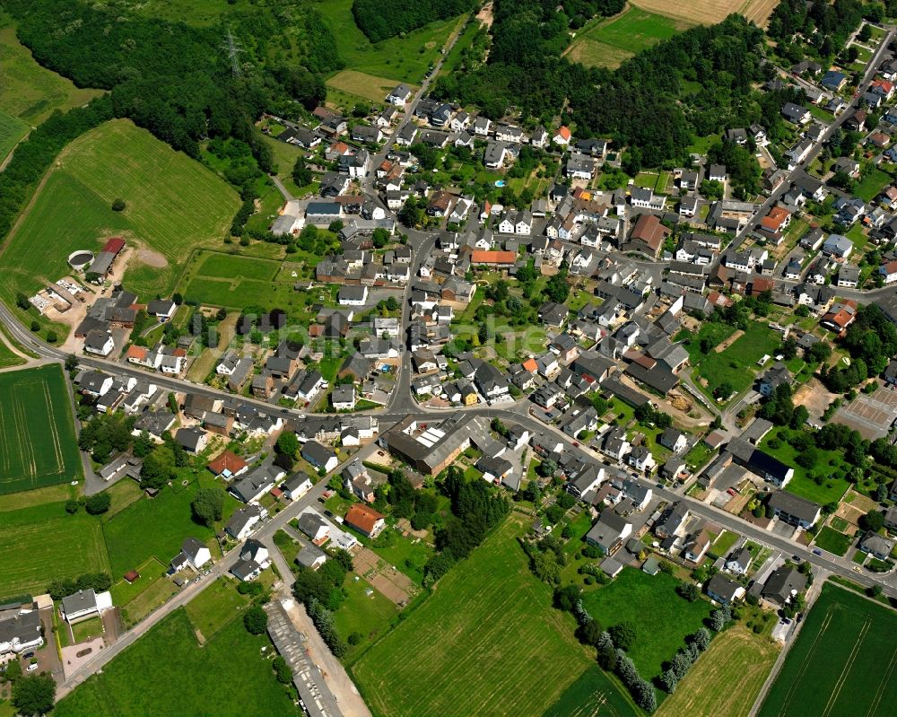 Ahlbach von oben - Ortsansicht in Ahlbach im Bundesland Hessen, Deutschland