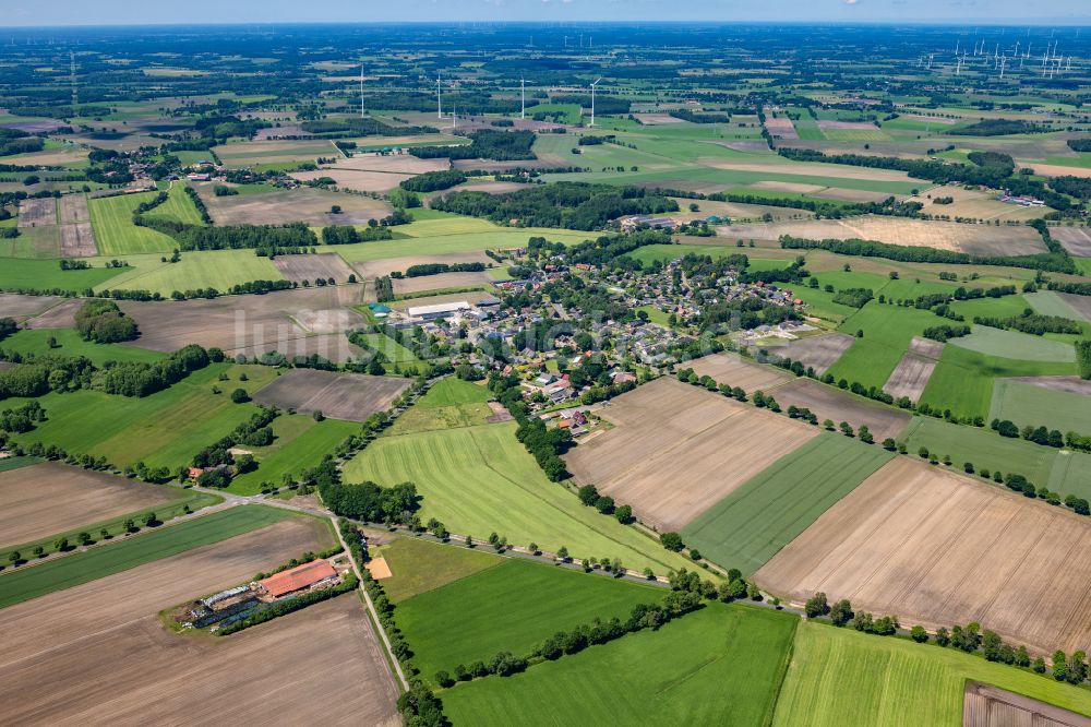 Luftbild Ahlerstedt - Ortsansicht in Ahlerstedt Kakerbeck im Bundesland Niedersachsen, Deutschland