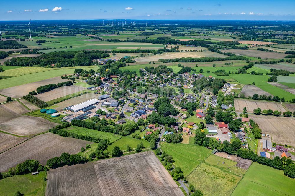 Luftaufnahme Ahlerstedt - Ortsansicht in Ahlerstedt Kakerbeck im Bundesland Niedersachsen, Deutschland