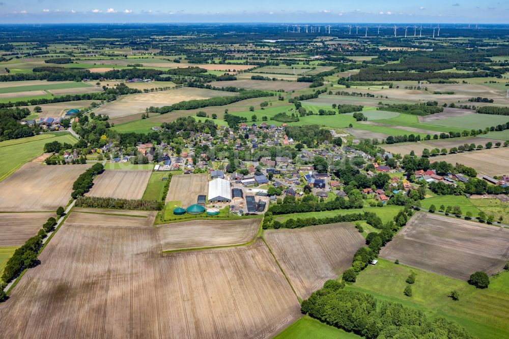 Luftbild Ahlerstedt - Ortsansicht in Ahlerstedt Kakerbeck im Bundesland Niedersachsen, Deutschland