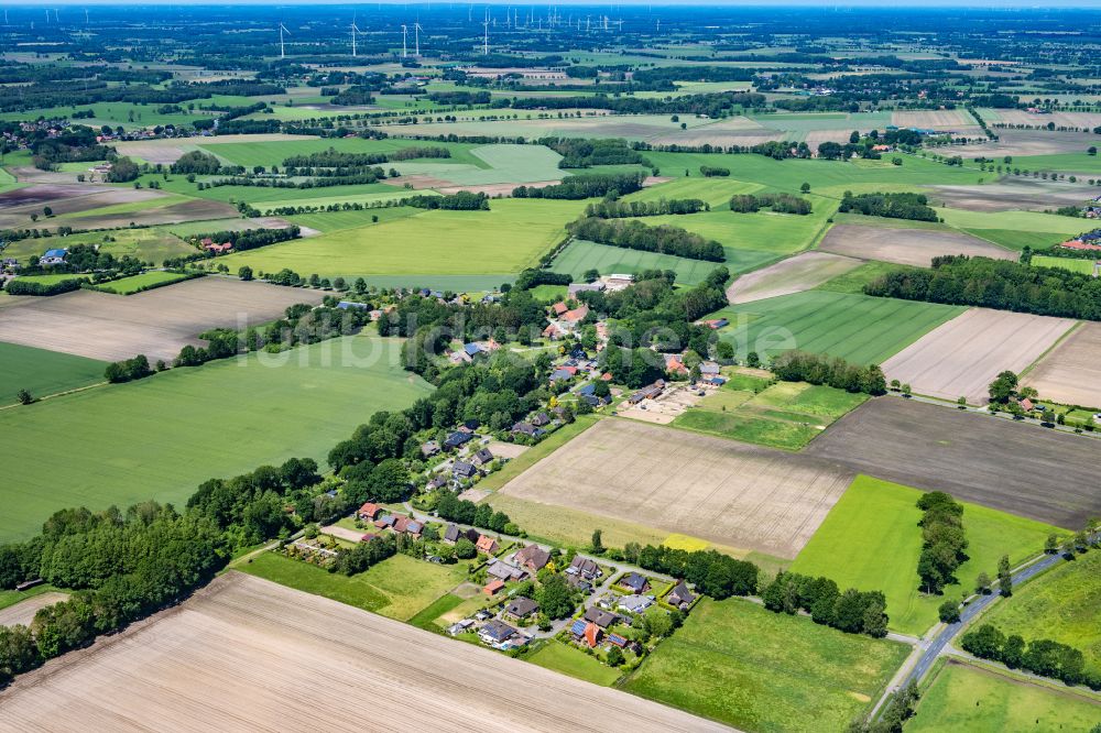 Luftaufnahme Ahlerstedt - Ortsansicht in Ahlerstedt Klethen im Bundesland Niedersachsen, Deutschland