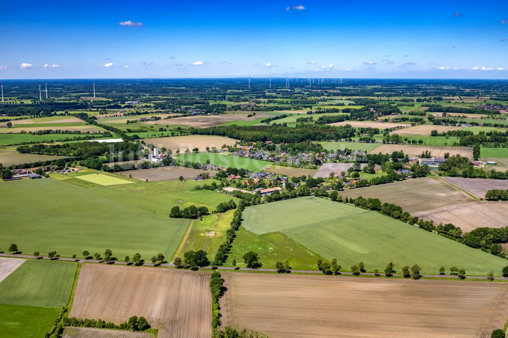 Ahlerstedt von oben - Ortsansicht in Ahlerstedt im Bundesland Niedersachsen, Deutschland