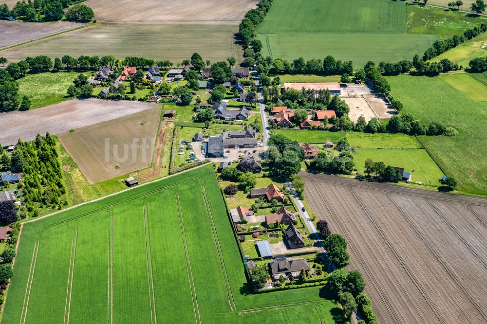 Ahlerstedt von oben - Ortsansicht in Ahlerstedt im Bundesland Niedersachsen, Deutschland