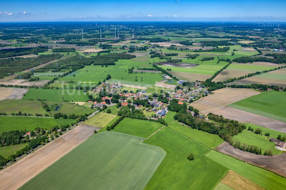 Luftaufnahme Ahlerstedt - Ortsansicht in Ahlerstedt Oersdorf im Bundesland Niedersachsen, Deutschland