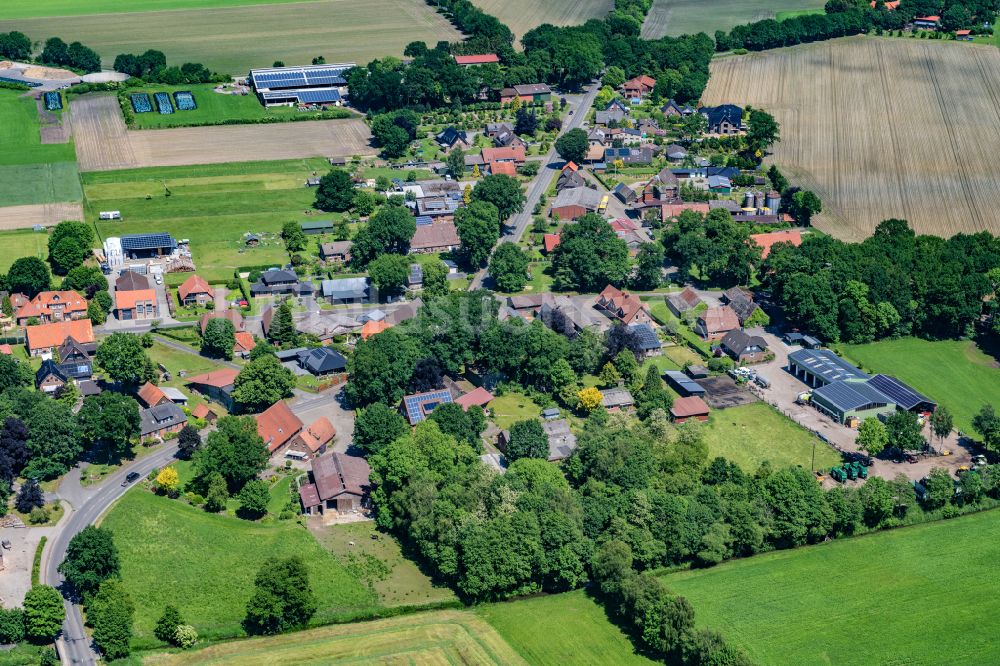 Luftbild Ahlerstedt - Ortsansicht in Ahlerstedt Oersdorf im Bundesland Niedersachsen, Deutschland