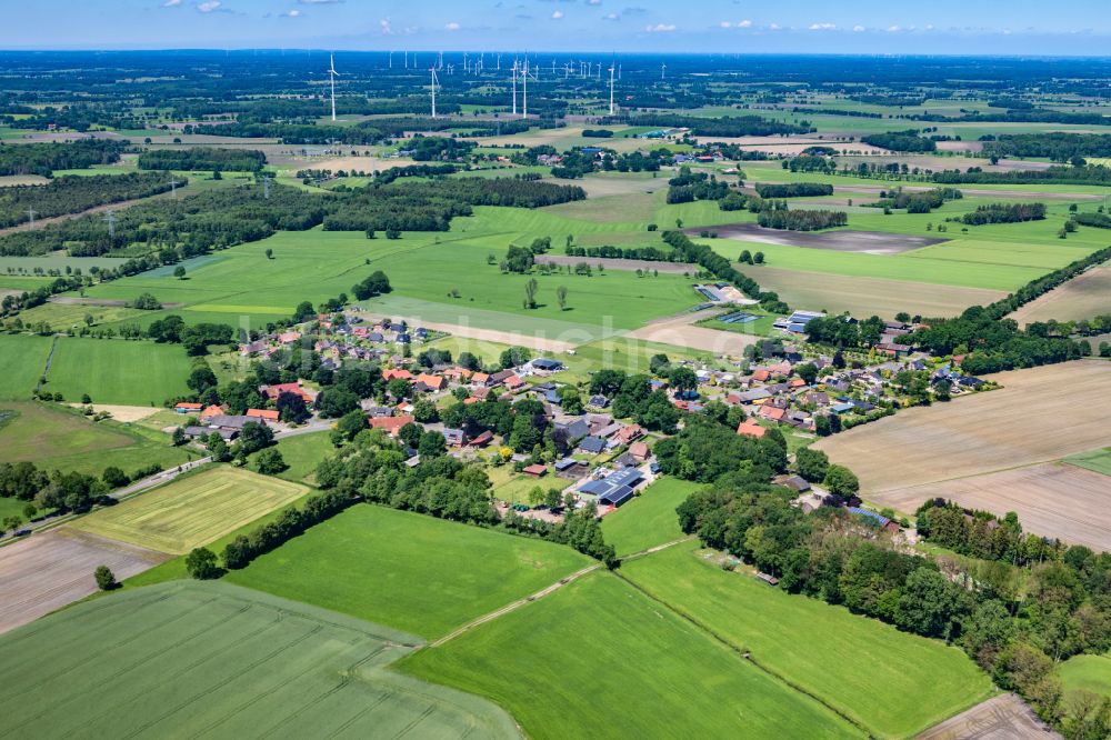 Luftaufnahme Ahlerstedt - Ortsansicht in Ahlerstedt Oersdorf im Bundesland Niedersachsen, Deutschland