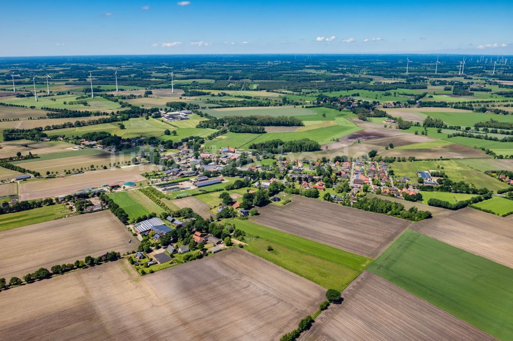 Luftaufnahme Ahlerstedt - Ortsansicht in Ahlerstedt Ottendorf im Bundesland Niedersachsen, Deutschland