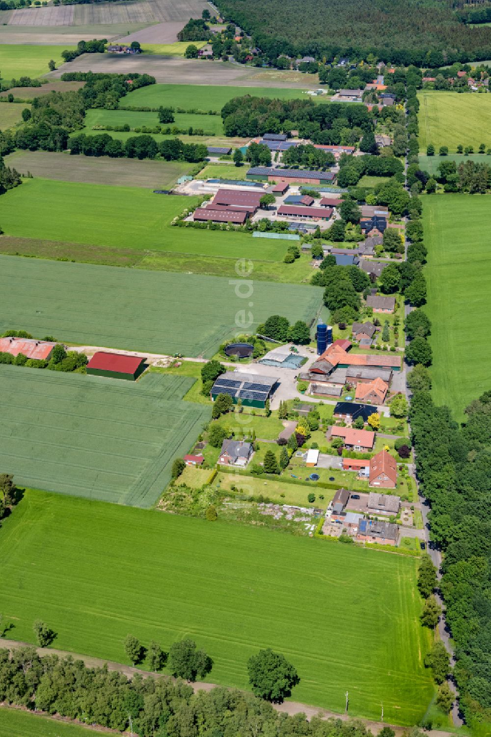 Luftbild Ahlerstedt - Ortsansicht in Ahrensmoor Ost im Bundesland Niedersachsen, Deutschland