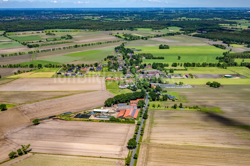 Luftbild Ahlerstedt - Ortsansicht in Ahrensmoor West im Bundesland Niedersachsen, Deutschland