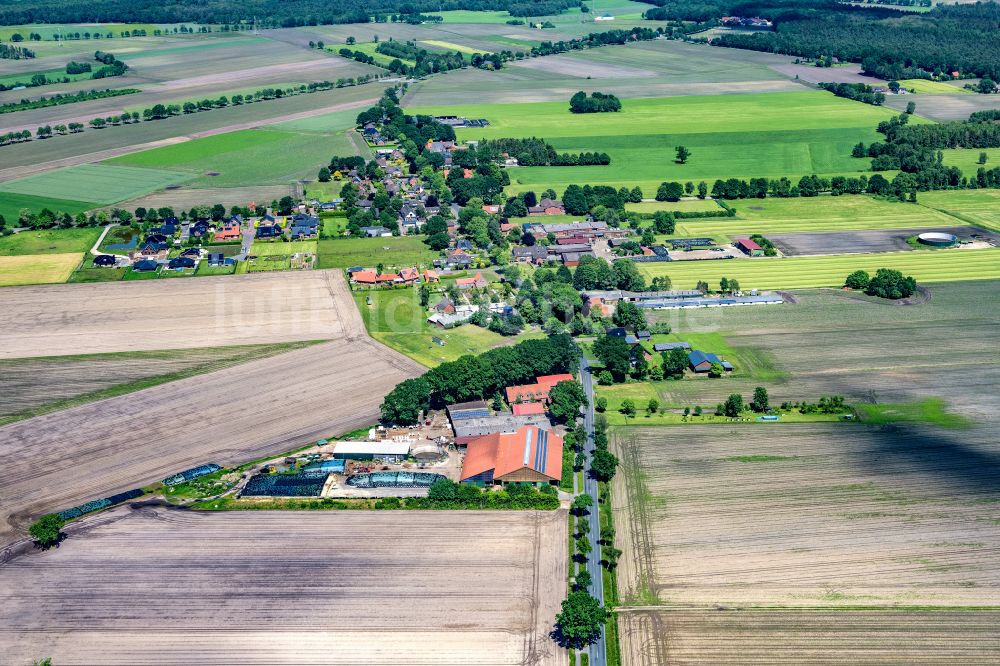 Luftaufnahme Ahlerstedt - Ortsansicht in Ahrensmoor West im Bundesland Niedersachsen, Deutschland