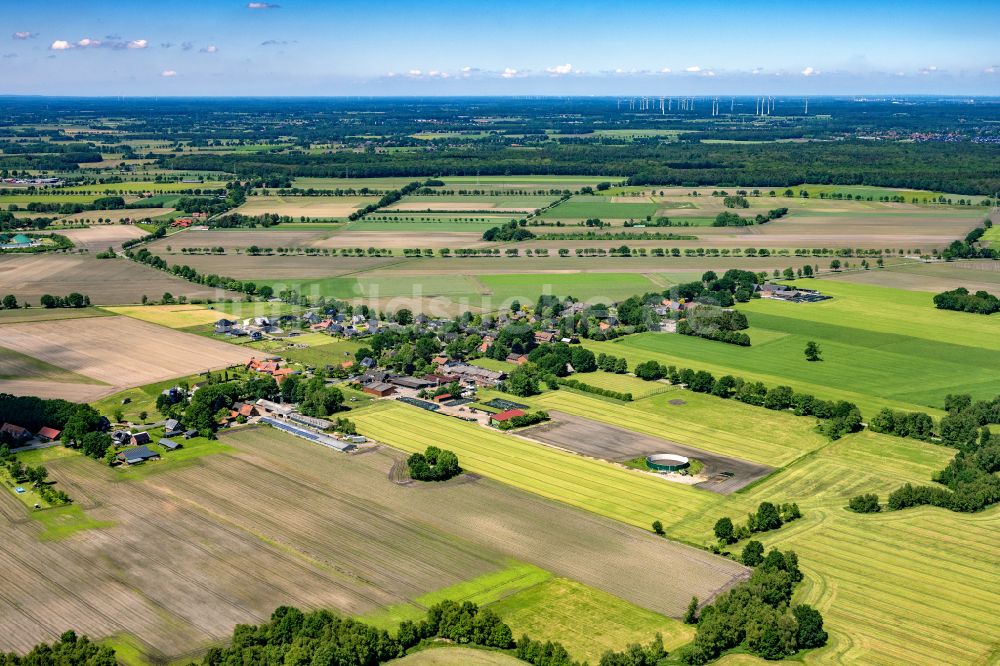 Luftbild Ahlerstedt - Ortsansicht in Ahrensmoor West im Bundesland Niedersachsen, Deutschland