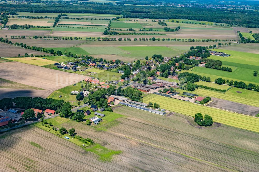 Luftaufnahme Ahlerstedt - Ortsansicht in Ahrensmoor West im Bundesland Niedersachsen, Deutschland