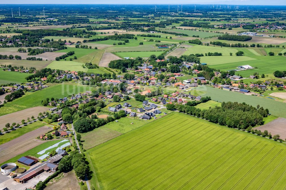 Ahlerstedt aus der Vogelperspektive: Ortsansicht in Ahrenswohlde im Bundesland Niedersachsen, Deutschland