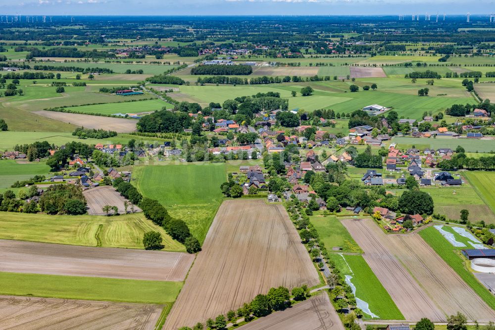 Ahlerstedt von oben - Ortsansicht in Ahrenswohlde im Bundesland Niedersachsen, Deutschland