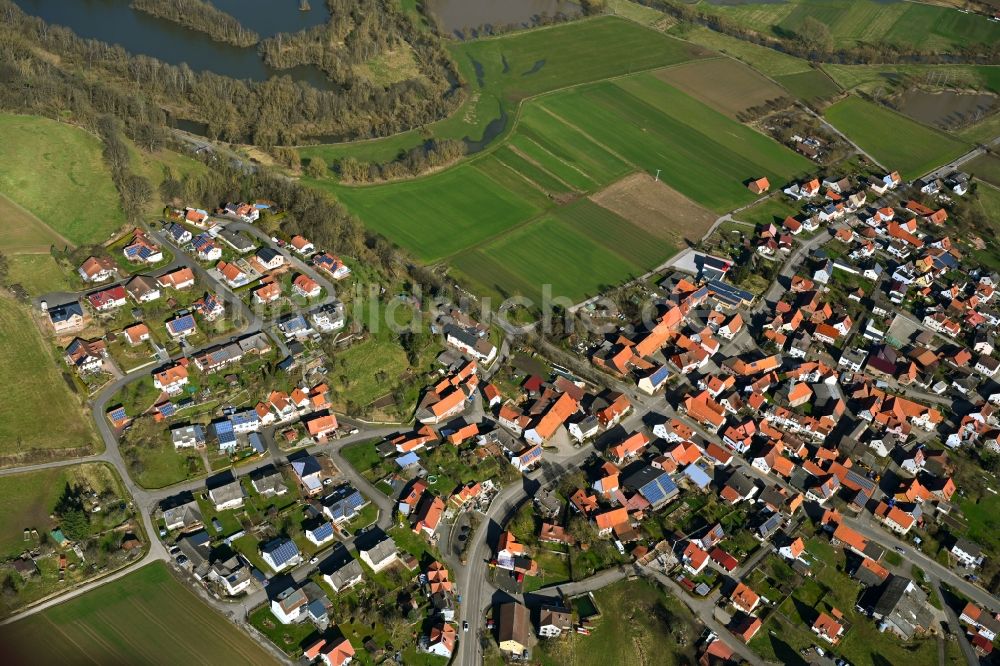 Luftbild Alheim - Ortsansicht in Alheim im Bundesland Hessen, Deutschland