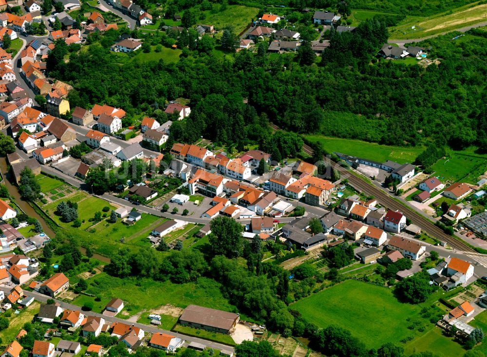 Alsenz aus der Vogelperspektive: Ortsansicht in Alsenz im Bundesland Rheinland-Pfalz, Deutschland