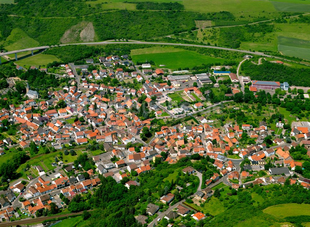 Alsenz von oben - Ortsansicht in Alsenz im Bundesland Rheinland-Pfalz, Deutschland