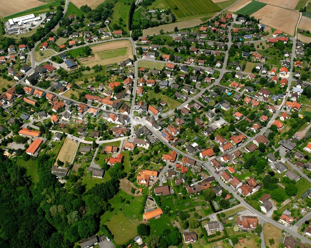 Altenburg von oben - Ortsansicht in Altenburg im Bundesland Baden-Württemberg, Deutschland