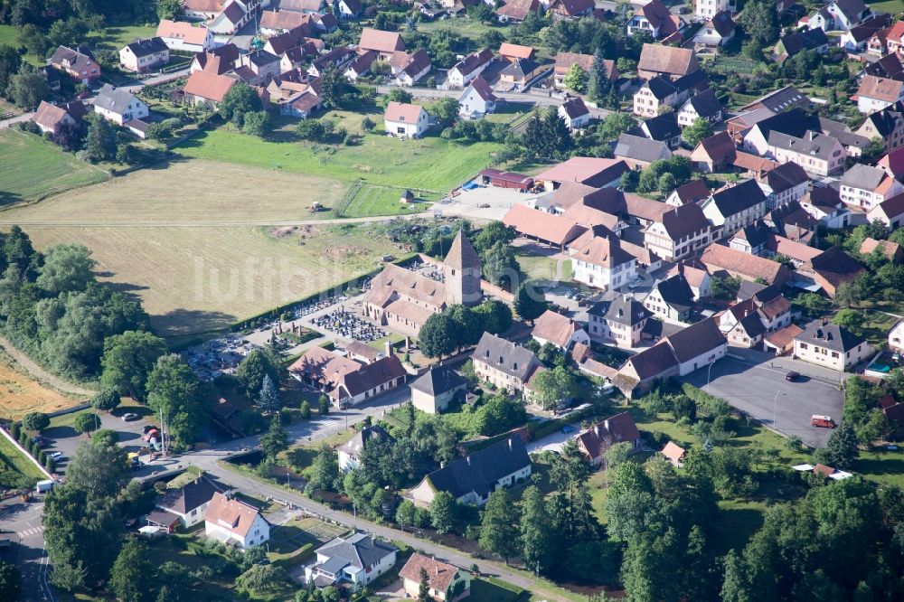 Altenstadt von oben - Ortsansicht in Altenstadt in Grand Est, Frankreich