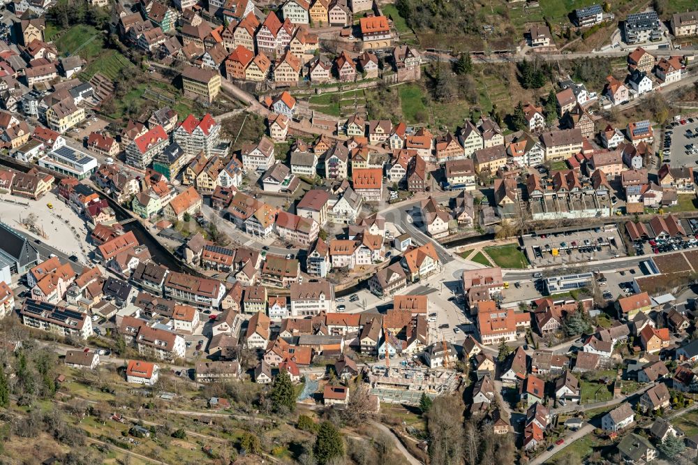 Altensteig aus der Vogelperspektive: Ortsansicht in Altensteig im Bundesland Baden-Württemberg, Deutschland