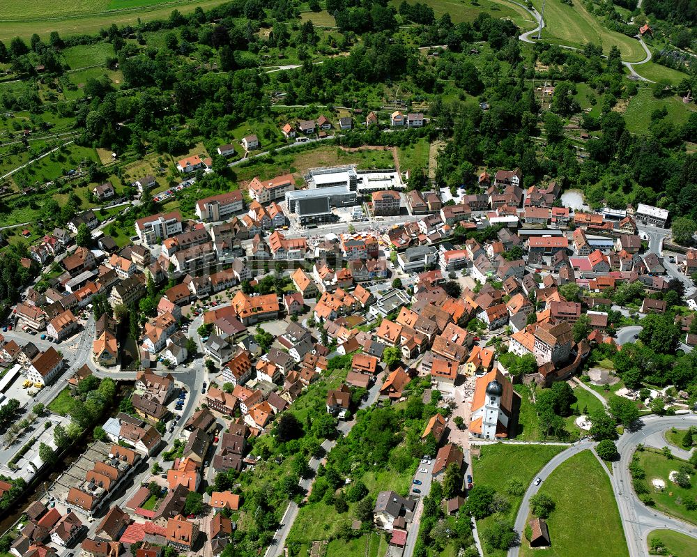 Luftbild Altensteig - Ortsansicht in Altensteig im Bundesland Baden-Württemberg, Deutschland