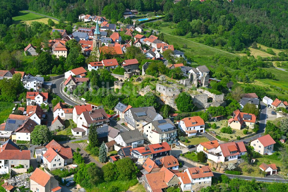 Altenstein von oben - Ortsansicht in Altenstein im Bundesland Bayern, Deutschland