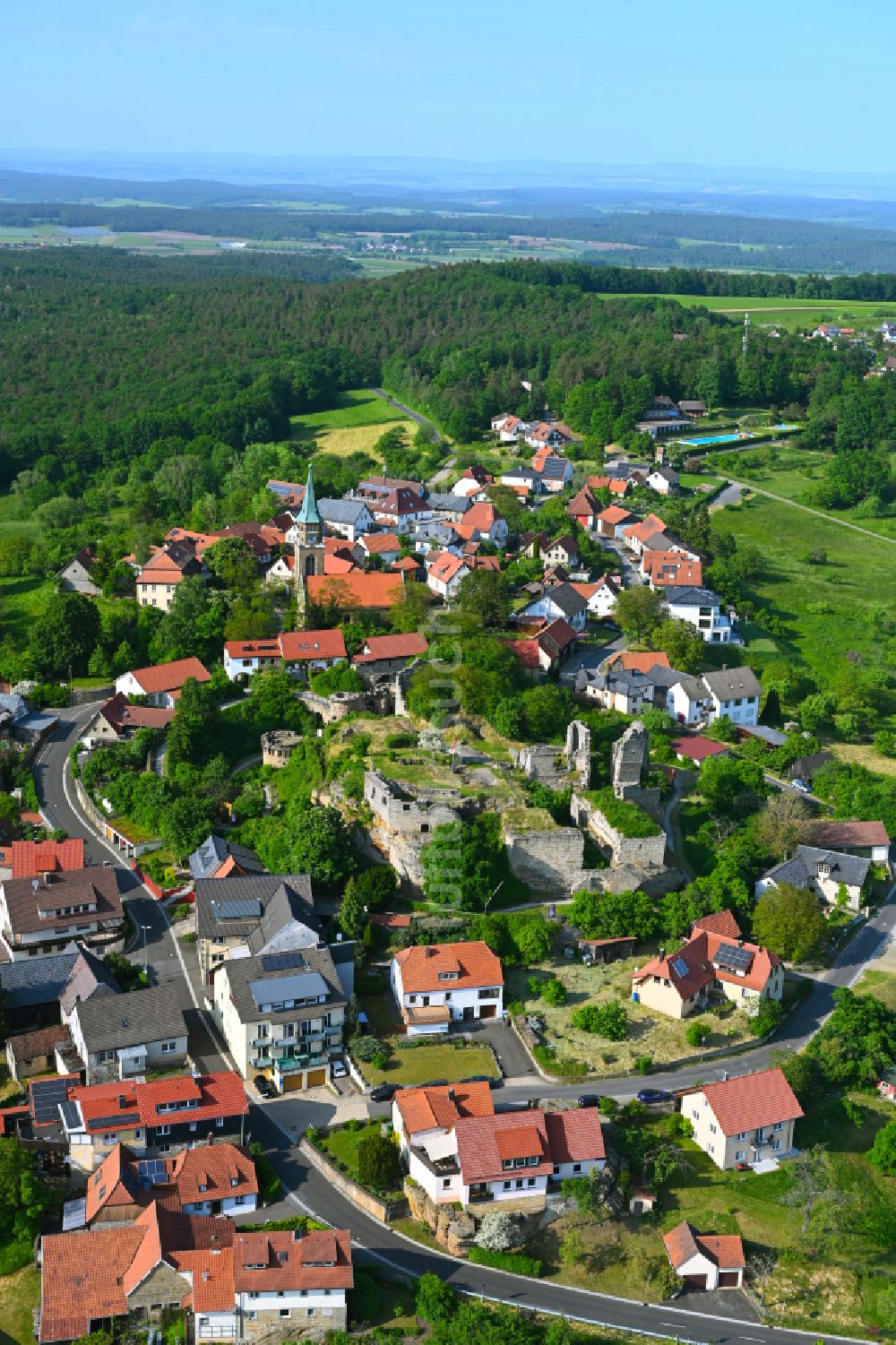 Luftaufnahme Altenstein - Ortsansicht in Altenstein im Bundesland Bayern, Deutschland