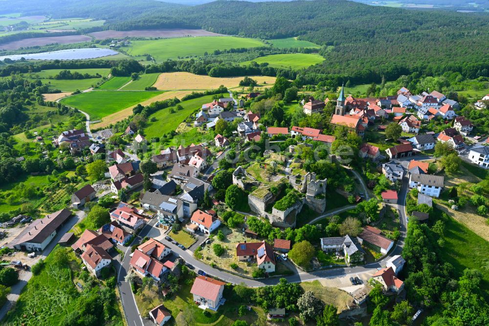 Altenstein von oben - Ortsansicht in Altenstein im Bundesland Bayern, Deutschland