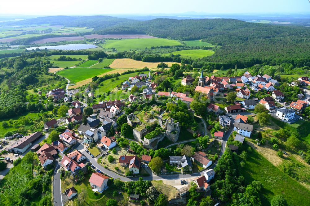 Altenstein aus der Vogelperspektive: Ortsansicht in Altenstein im Bundesland Bayern, Deutschland