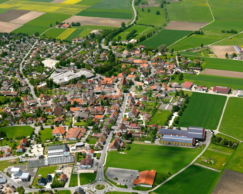 Luftbild Altheim - Ortsansicht in Altheim im Bundesland Baden-Württemberg, Deutschland