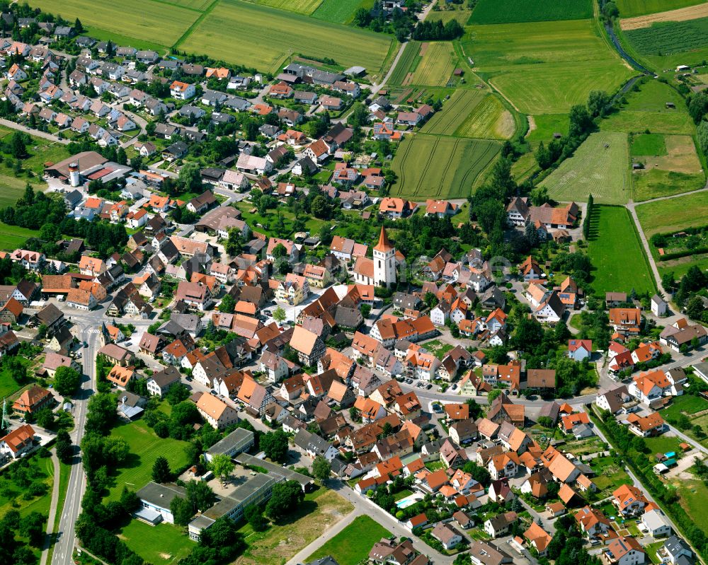 Altingen von oben - Ortsansicht in Altingen im Bundesland Baden-Württemberg, Deutschland