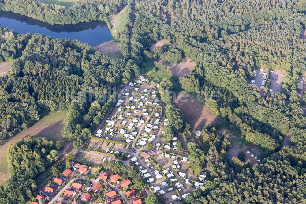 Amelinghausen aus der Vogelperspektive: Ortsansicht in Amelinghausen im Bundesland Niedersachsen, Deutschland