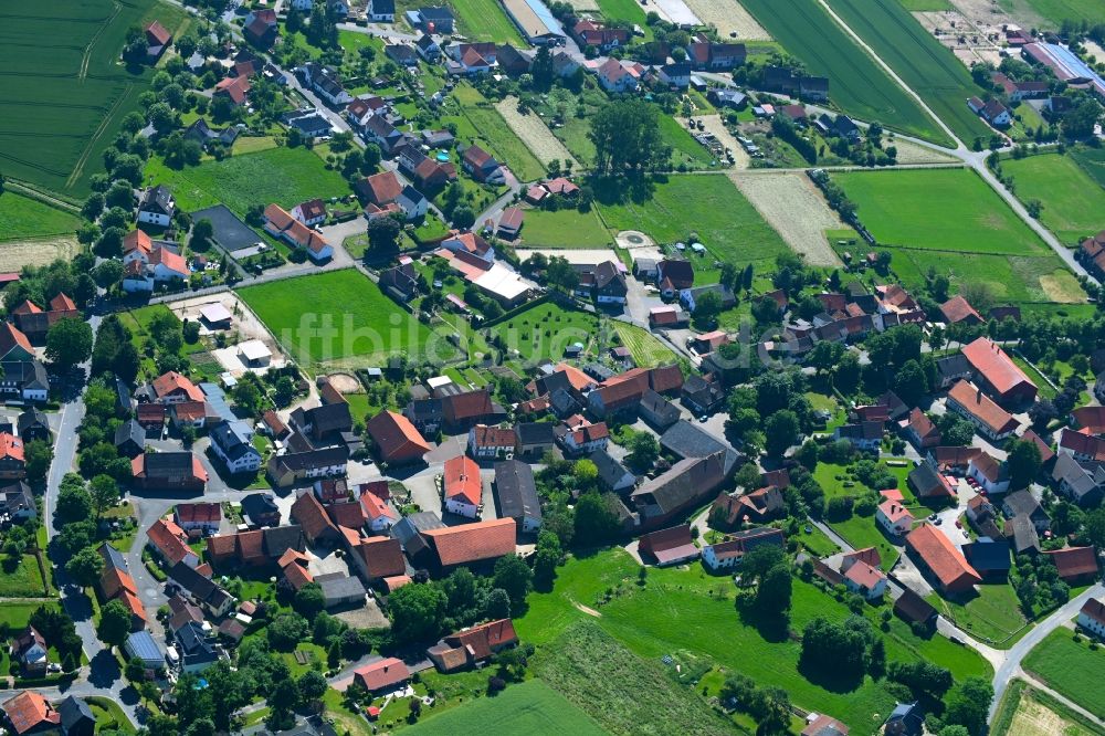 Amelsen von oben - Ortsansicht in Amelsen im Bundesland Niedersachsen, Deutschland