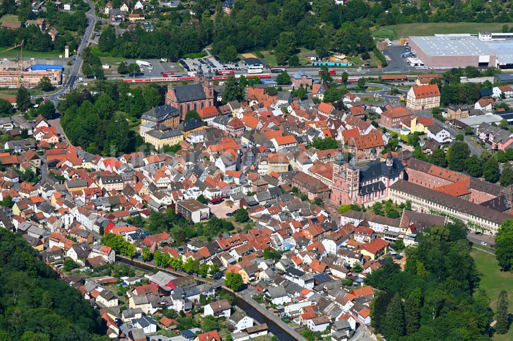 Luftaufnahme Amorbach - Ortsansicht in Amorbach im Bundesland Bayern, Deutschland