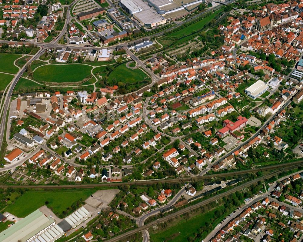 Luftbild Ansbach - Ortsansicht in Ansbach im Bundesland Bayern, Deutschland