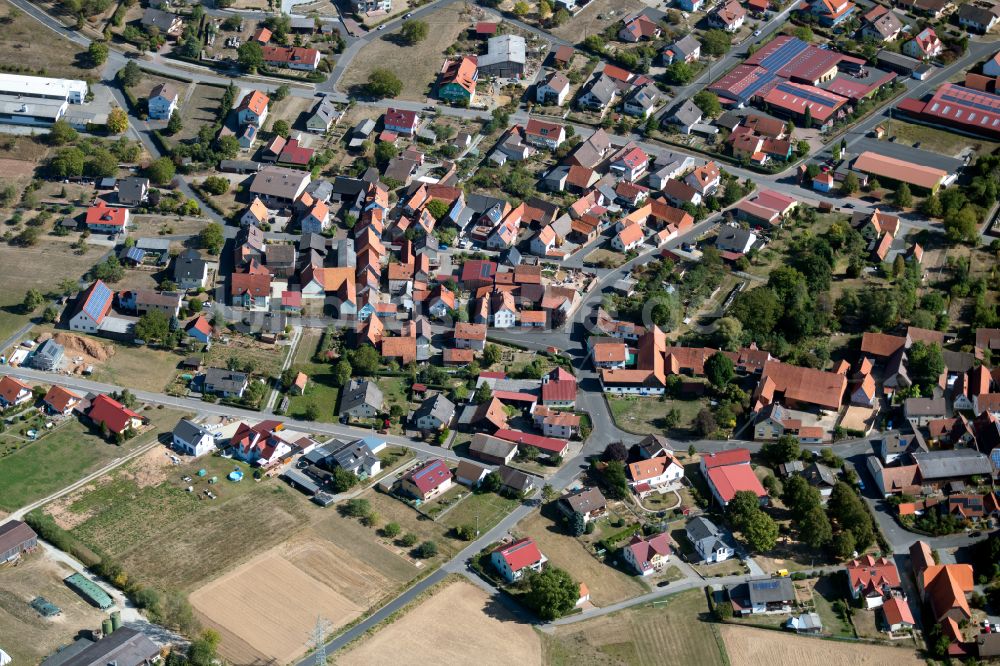 Ansbach aus der Vogelperspektive: Ortsansicht in Ansbach im Bundesland Bayern, Deutschland