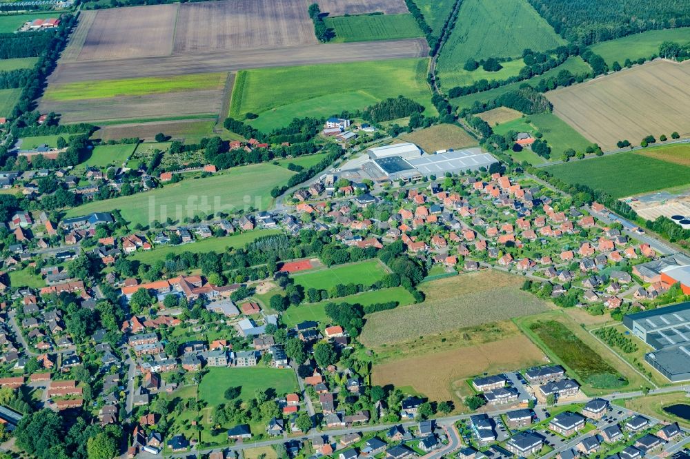 Luftaufnahme Apensen - Ortsansicht in Apensen im Bundesland Niedersachsen, Deutschland