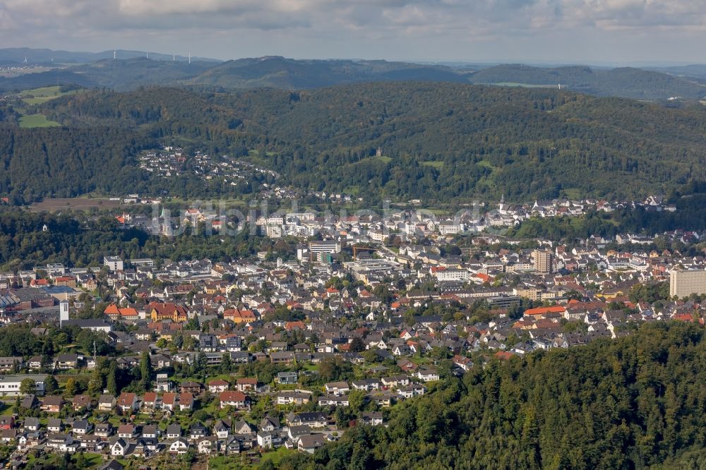 Arnsberg aus der Vogelperspektive: Ortsansicht in Arnsberg im Bundesland Nordrhein-Westfalen, Deutschland